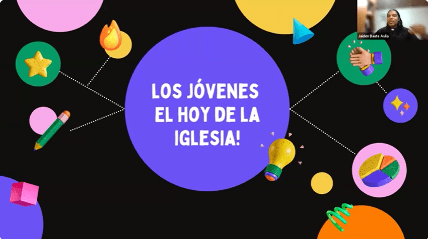 Los jóvenes son protagonistas de la transformación social y eclesial, formación por el p. Jaiden Baute